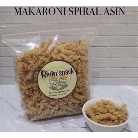 Jual MAKARONI SPIRAL 125gr PEDAS ASIN BALADO MIX KERANG