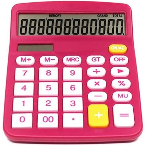 Grandes Calculatrices 2 Calculatrices Rose Rouge Calculatrice Solaire