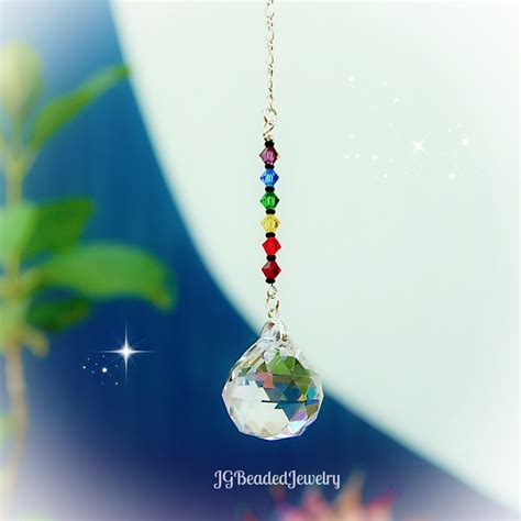 Black Rainbow Crystal Suncatcher Jgbeads