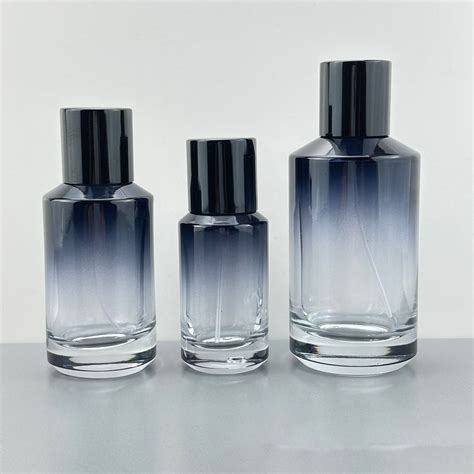 Wholesale Luxury 30ml 50ml 100ml Gradient Round Glass Perfume Bottles