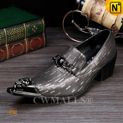 Cwmalls® Unique Leather Slip On Dress Shoes Cw707009