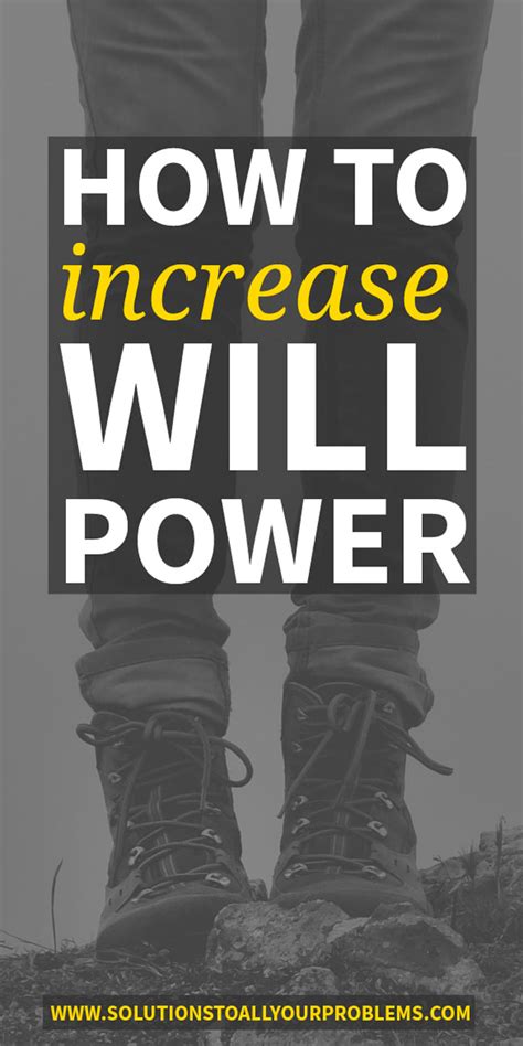 How To Increase Willpower