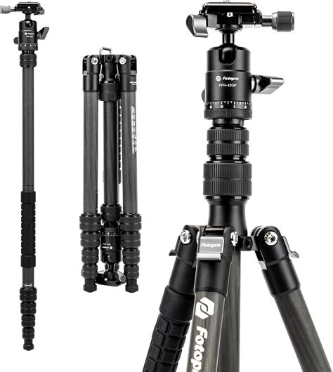 Gvm Carbon Fiber Tripod With 360° Panorama Ball Head Quick