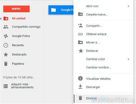 Cómo borrar todas las fotos de Google Photos VicHaunter org