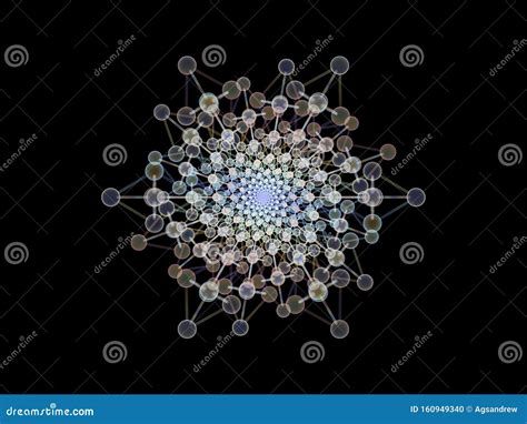 Abstract Molecular Structure Stock Illustration Illustration Of Symmetry Science 160949340