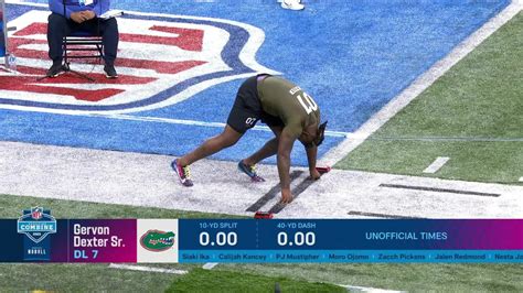 Gervon Dexter Sr Runs 40 Yard Dash At 2023 Combine