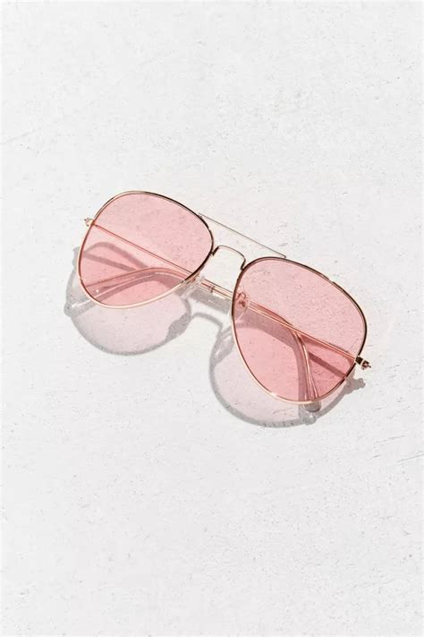 Pink Top Gun Aviator Sunglasses | Urban Outfitters