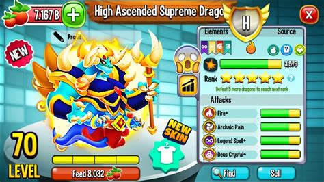 Dragon City High Ascended Supreme Dragon New Heroic Exclusive