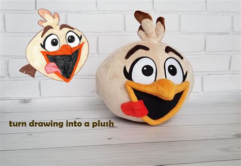 Custom Plush Toy Just Like Melody From Angry Birds 30cm Made From