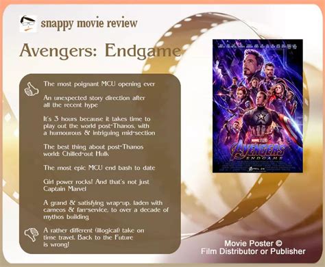 Avengers Endgame Movie Review The Scribbling Geek