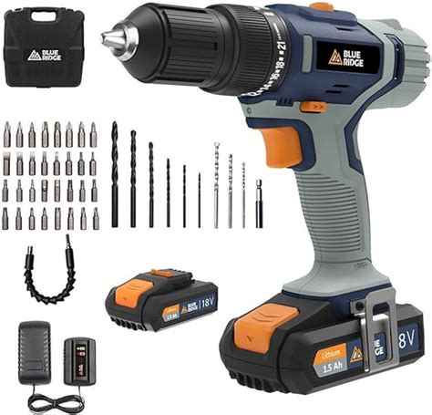 Blue Ridge Cordless Hammer Drill V Max With X Ah Li Ion Battery