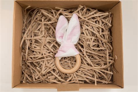 Pink Stripes Baby Teether Sa Boutique Boxes