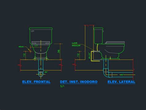 Detalle Inodoro En Autocad Descargar Cad Kb Bibliocad