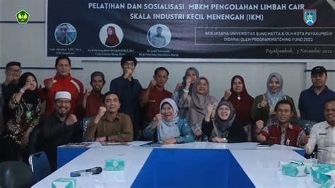 Program Matching Fund 2022 Prodi Teknik Kimia Universitas Bung Hatta