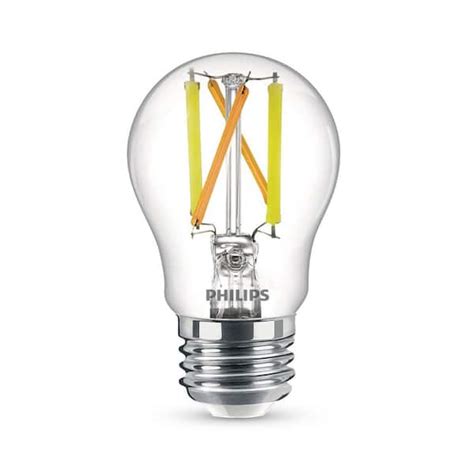 Philips 60-Watt Equivalent A15 Ultra Definition Dimmable Clear Glass ...