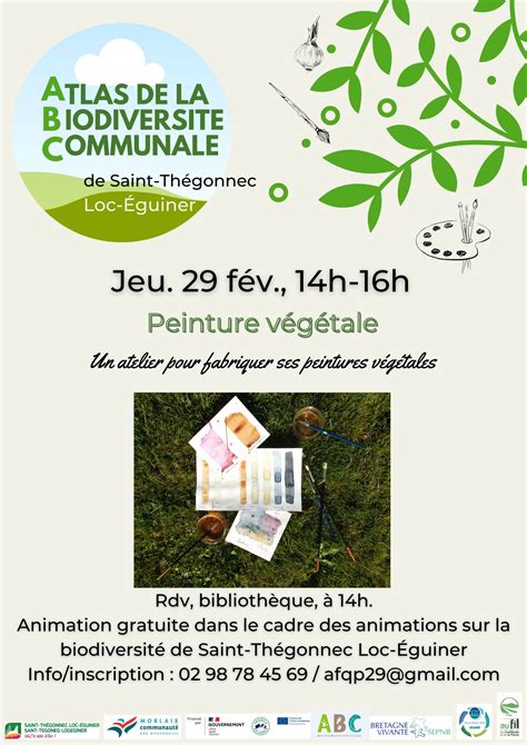 Saint Thégonnec Loc Eguiner ANIMATION SUR LA BIODIVERSITÉ Peinture