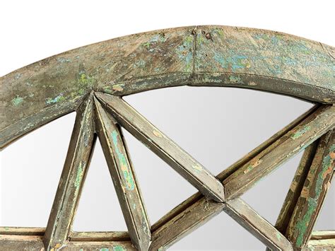 Vintage Arched Green Transom Mirror - Farmhouse - Wall Mirrors - by