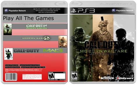 Call Of Duty Modern Warfare Trilogy Playstation Box Art Cover By