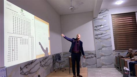 ورشة علمية تعلم الطالب على كيفية الاجابة باستخدام البابل شيت Bubble Sheet من قبل التدريسي مم
