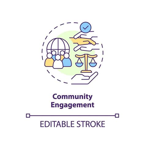 Community Engagement Concept Icon Sense Of Belonging People