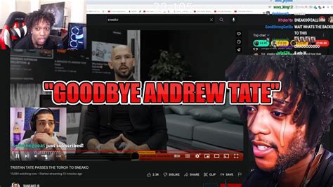 YOURRAGE Reacts To Andrew Tate Final Message W SNEAKO YouTube