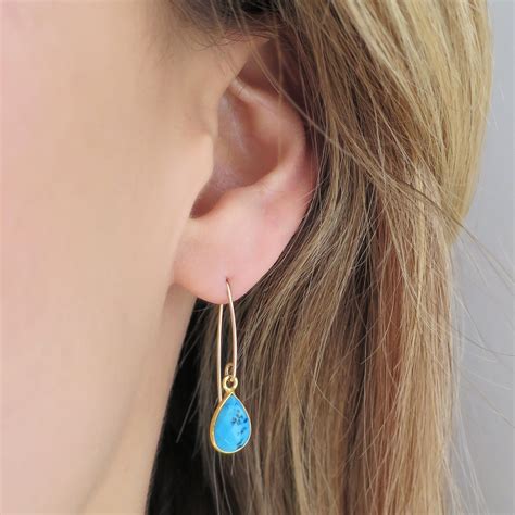 Turquoise Teardrop Earrings