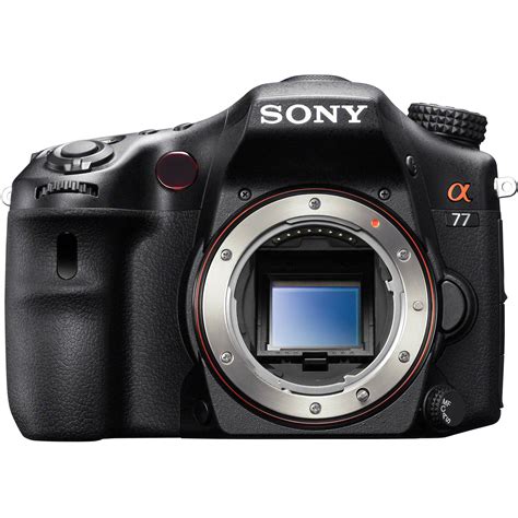 Sony Alpha SLT A77 DSLR Digital Camera Body Only SLTA77V B H