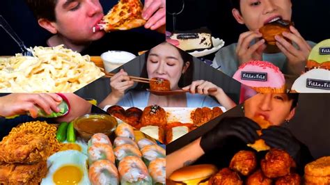 Asmr Best Eating Mukbang Big Bites Cheesy Mukbang Compilations