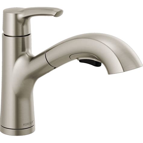 Peerless Parkwood Single Handle Pullout Kitchen Faucet In Stainless Steel The Home Depot Canada