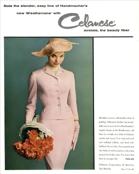 Elsa Martinelli In Pastel Weathervane Suit By Handmacher Vogue March