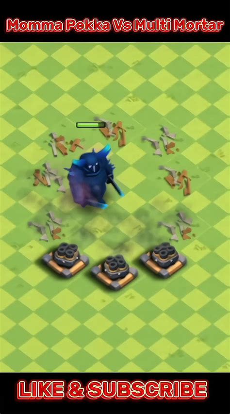 Momma Pekka Vs All Level Multi Mortar Clash Of Clans Imwidya