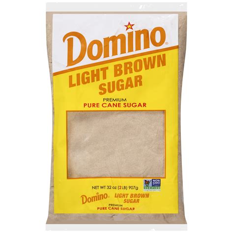 Domino Premium Pure Cane Light Brown Sugar 2 Lb