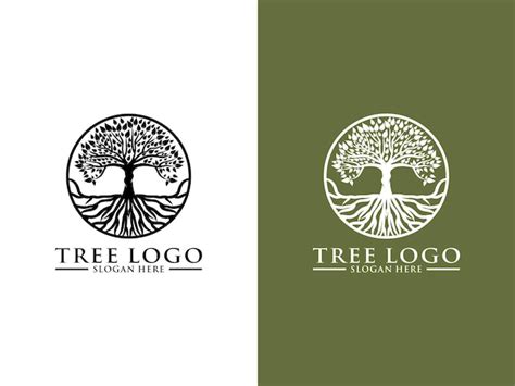 Vector De Logotipo De Rbol Plantilla De Dise O De Logotipo De Rbol De