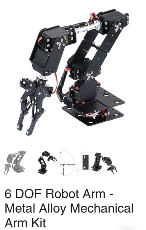 6 DOF Robot Arm - Metal Alloy Mechanical Arm Kit at ₹ 9899.99 ...