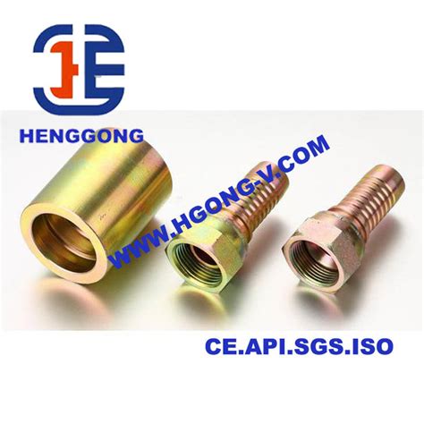 Api Bsp Npt Female Stainless Carbon Steel Double Hex Hydraulic Hose