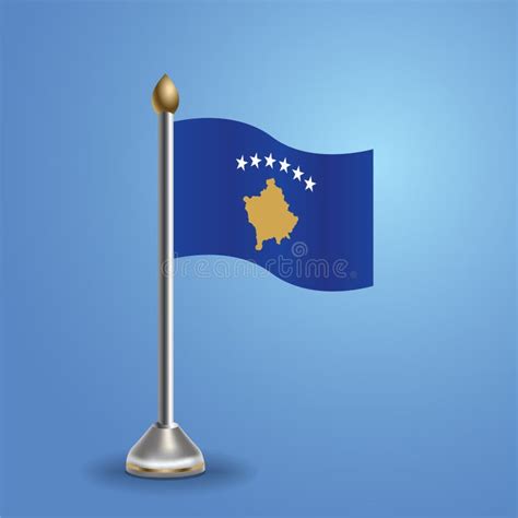 Flag of Kosovo. National Symbol, Vector Illustration Stock Vector ...