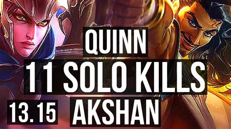 Quinn Vs Akshan Top Solo Kills Rank Quinn Legendary