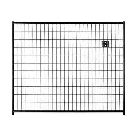 Jewett-Cameron Lucky Dog Black Welded Wire Kennel Panels with Gate in ...