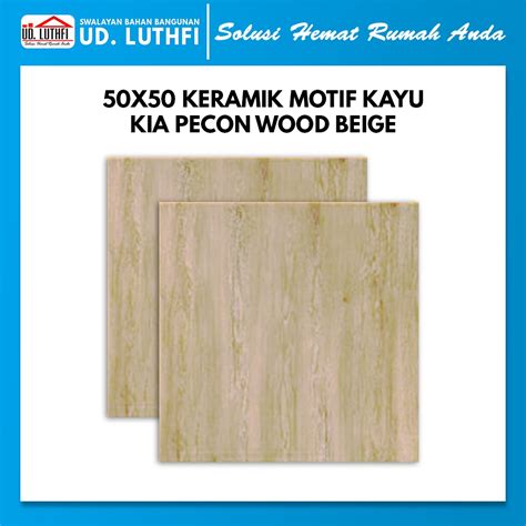 Jual Keramik Motif Kayu X Kia Pecon Wood Beige A Shopee Indonesia