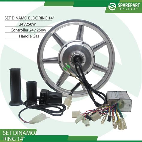 Jual Paket Set Dinamo Bldc Ring14 Sepeda Listrik 24v250w Motor Bldc