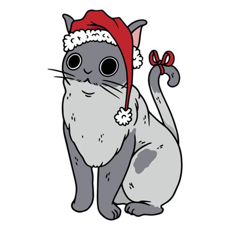 Diseños PNG de gato de navidad para camisetas Merch