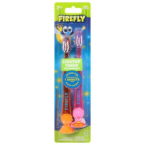 Save on FireFly Kids Light Up Timer Pink & Orange Soft Toothbrush Ages ...