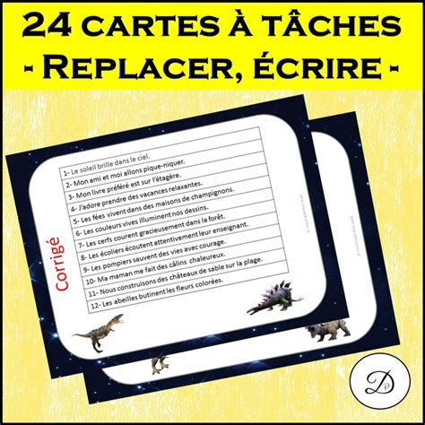 Cartes T Ches De Lecture Replacer Crire