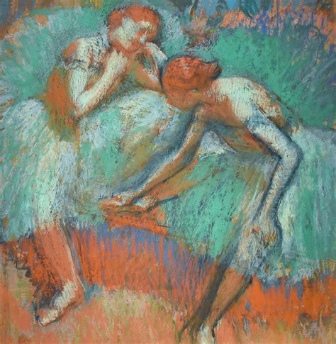 Degas Two Dancers At Rest Painting By Edgar Degas Timeless Gallery