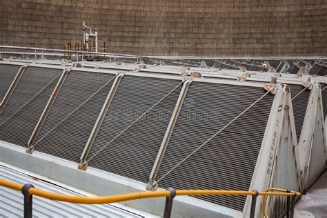 Inside a Cooling Tower for Power Station Stock Photo - Image of ...