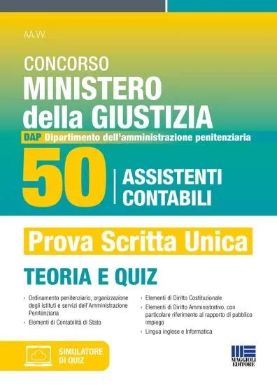 Concorso Ministero Della Giustizia 50 Assistenti Contabili DAP