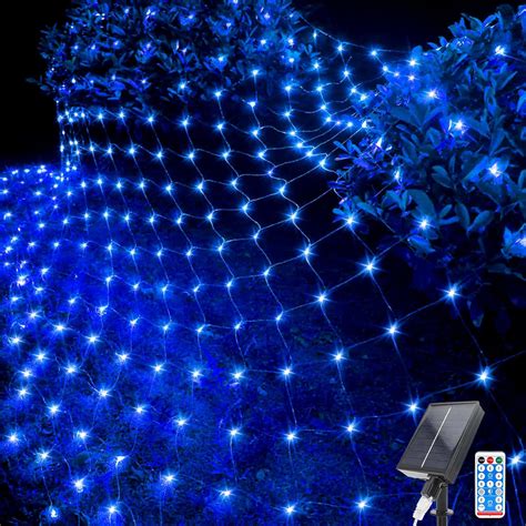 Acxilexy Solar Net Lights Outdoor Ft X Ft Leds Mesh Fairy