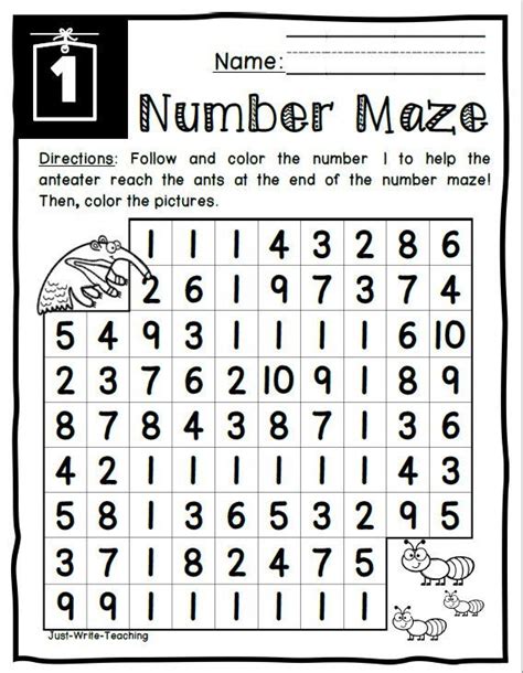 This Number Maze Freebie Features The First 2 Number Mazes From The