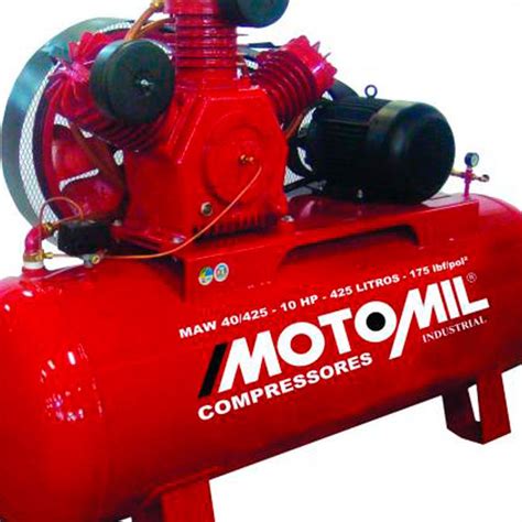 Compressor de Ar Industrial 40 220V 380V Trifásico MOTOMIL MAW 40 425I