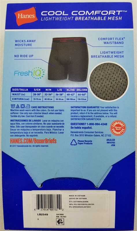 Hanes Men S Freshiq Cool Comfort Breathable Mesh Boxer Brief 4 Pack Ebay